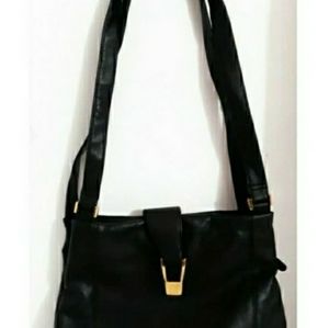 Womens Grandmacore black Gold Buckle Soft Leather feel purse